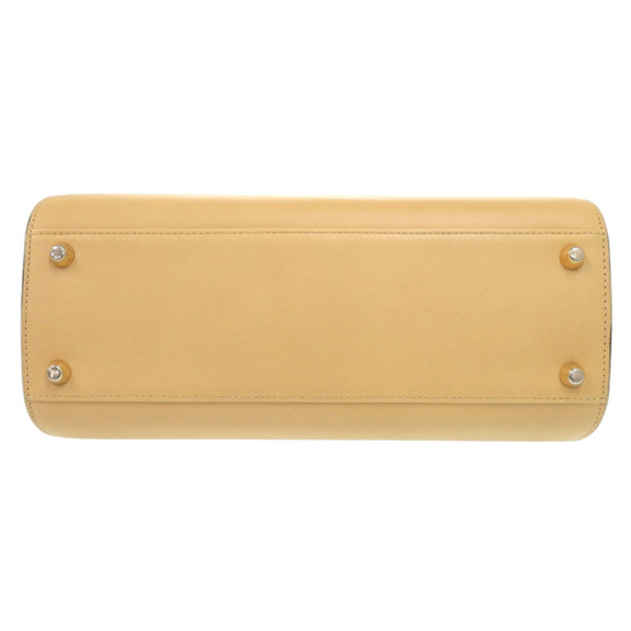 CHRISTIAN DIOR Vintage Cream Leather Shoulder Bag